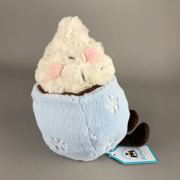 Jellycat Amuseables Hot Chocolate With Marshmallows Whipped Cream Plush Toy New - Picture 10 of 12